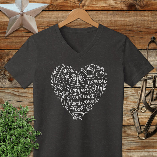 Gardening Heart V-neck