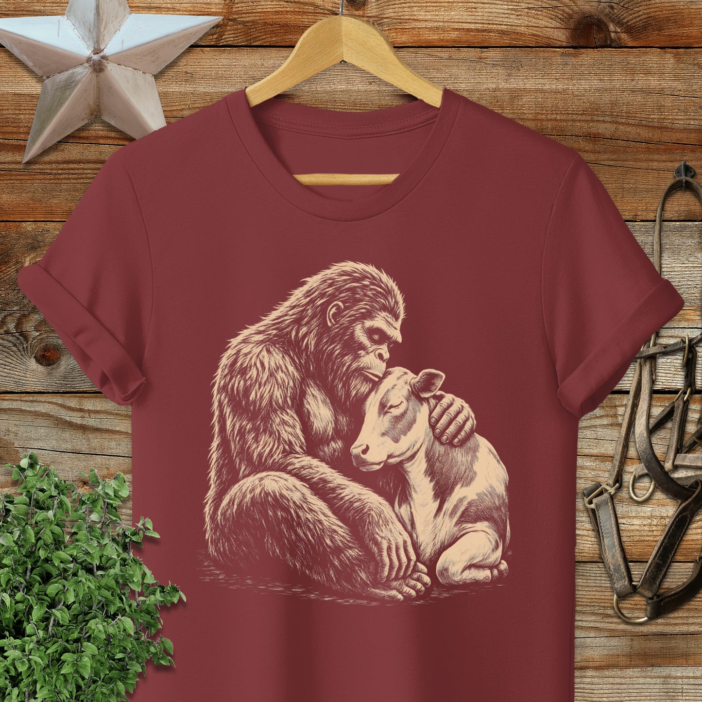 Gentle Giant and Cow T-Shirt