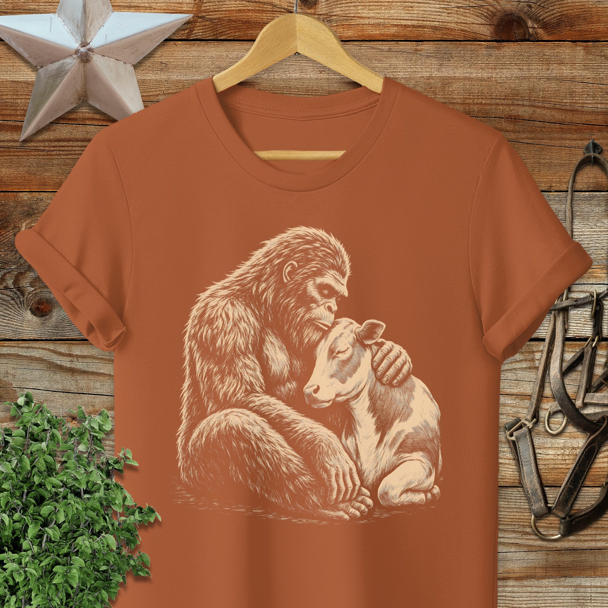Gentle Giant and Cow T-Shirt