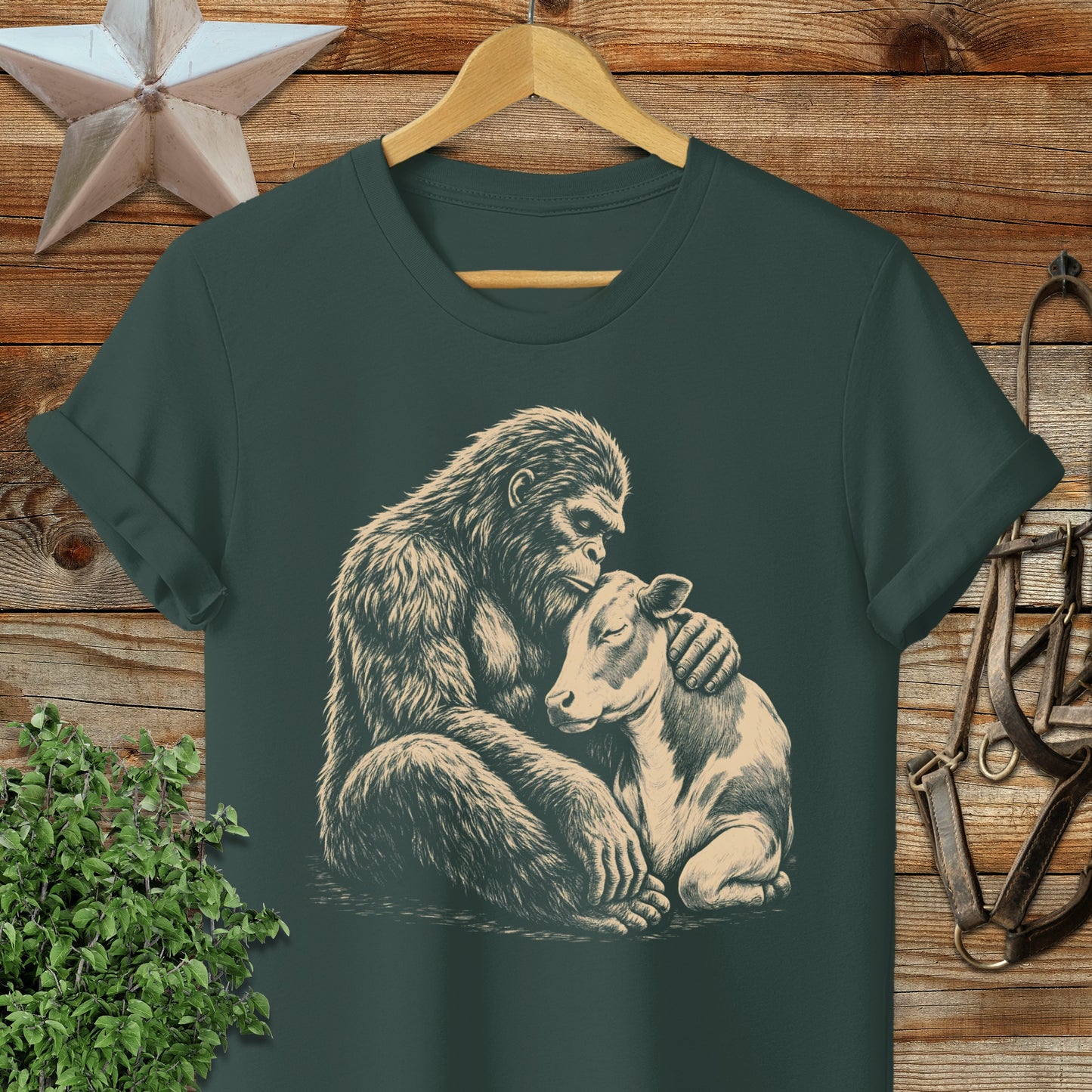 Gentle Giant and Cow T-Shirt