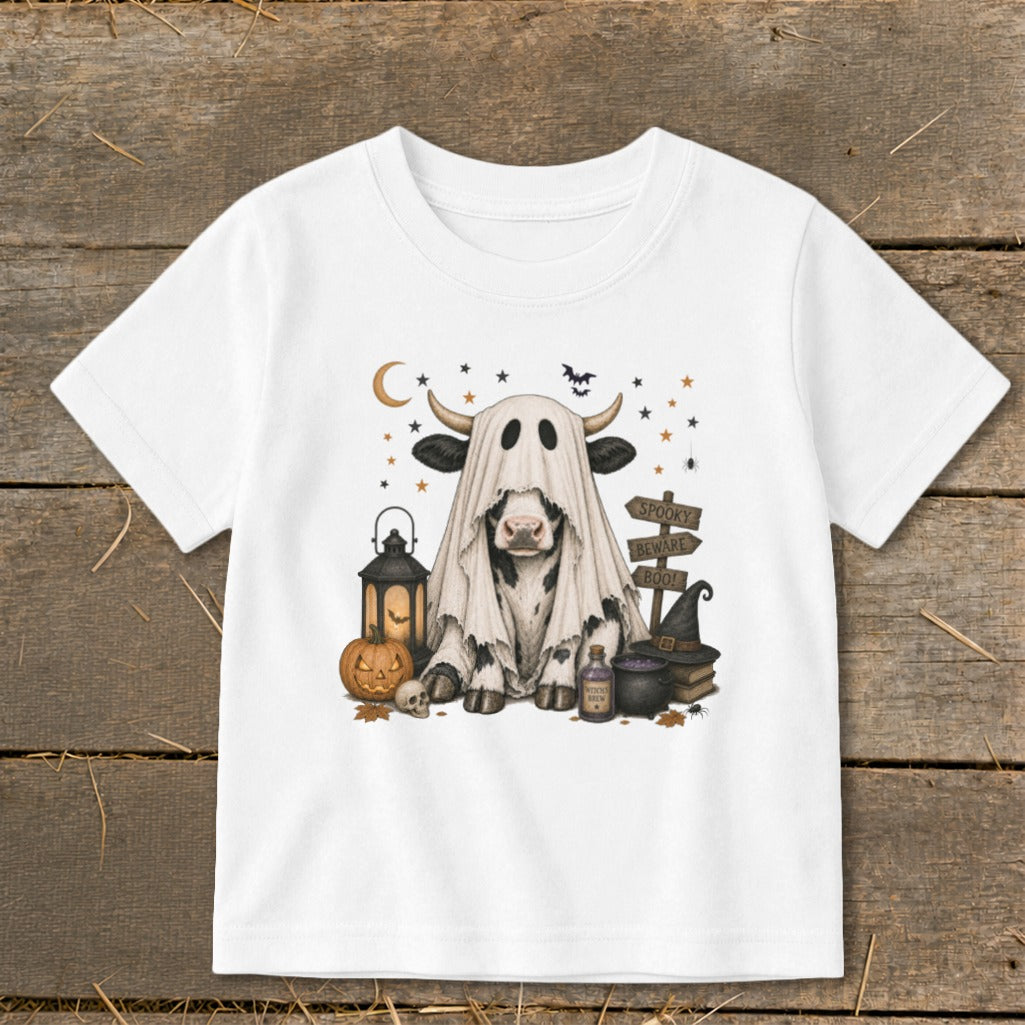 Ghost Animals - Cow Toddler Tee