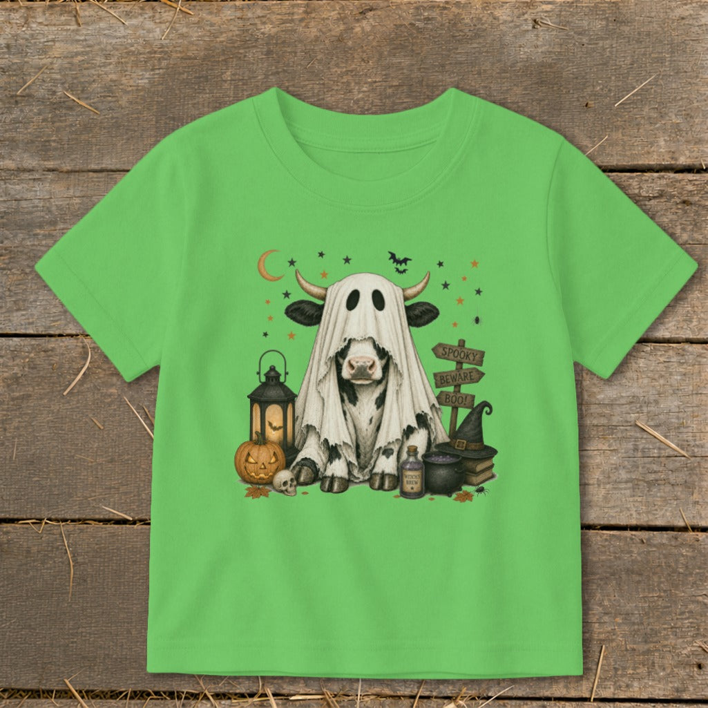 Ghost Animals - Cow Toddler Tee