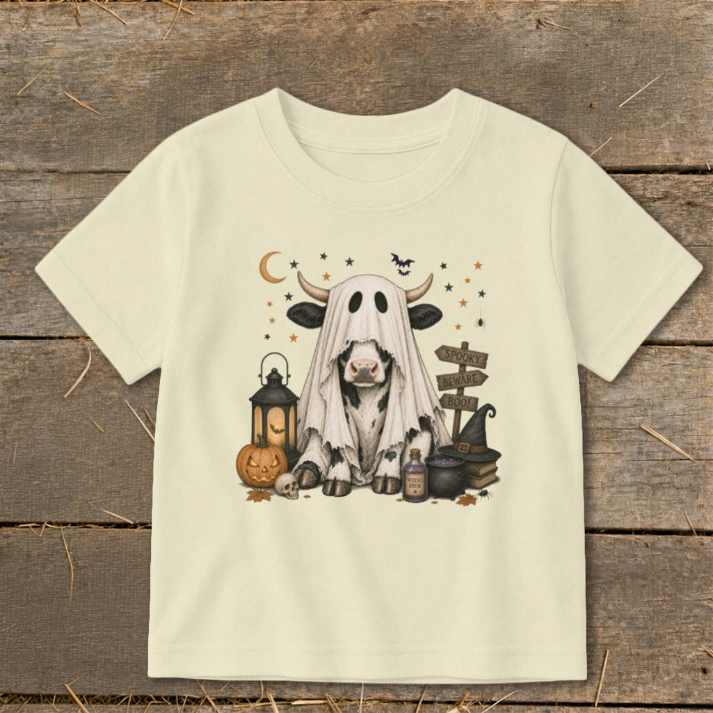 Ghost Animals - Cow Toddler Tee