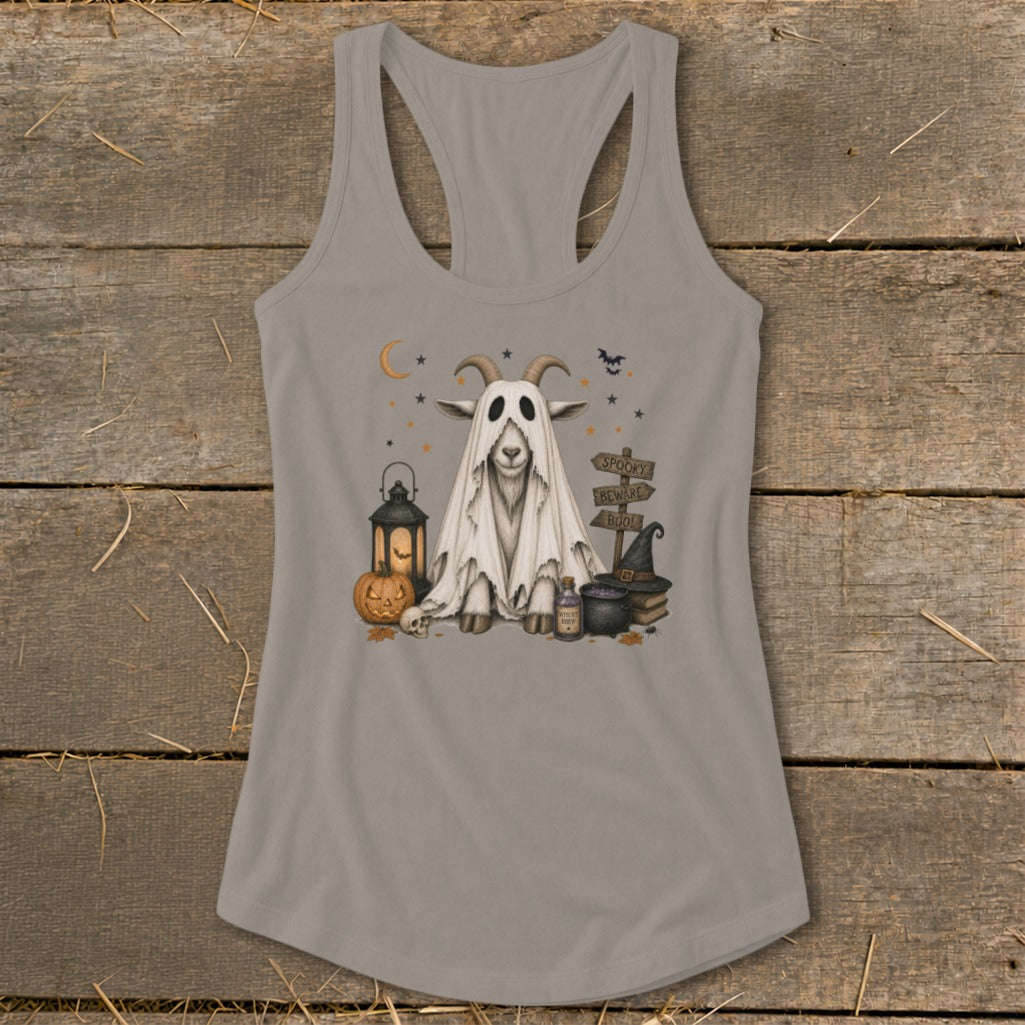 Ghost Animals - Goat Racerback Tank