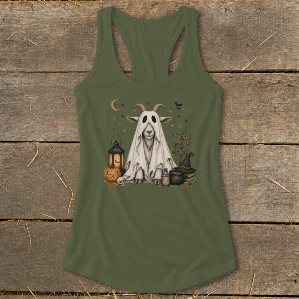 Ghost Animals - Goat Racerback Tank