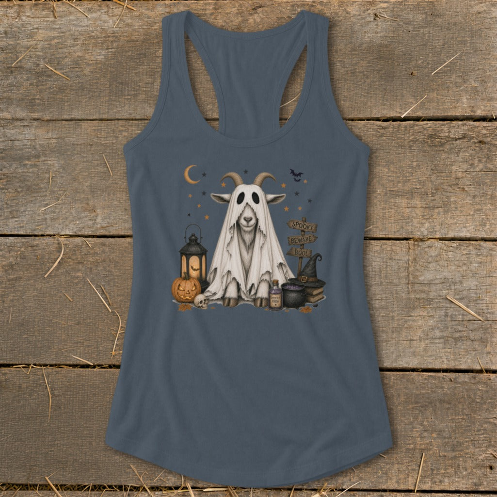 Ghost Animals - Goat Racerback Tank