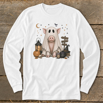 Ghost Animals - Pig Long Sleeve Tee