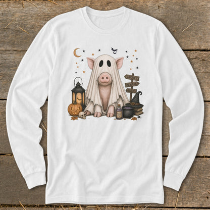 Ghost Animals - Pig Long Sleeve Tee