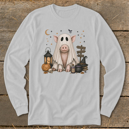 Ghost Animals - Pig Long Sleeve Tee