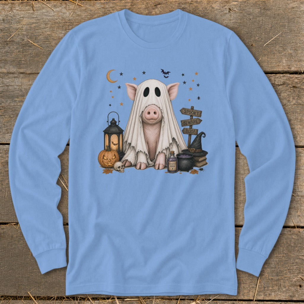 Ghost Animals - Pig Long Sleeve Tee