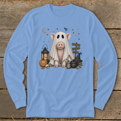 Ghost Animals - Pig Long Sleeve Tee