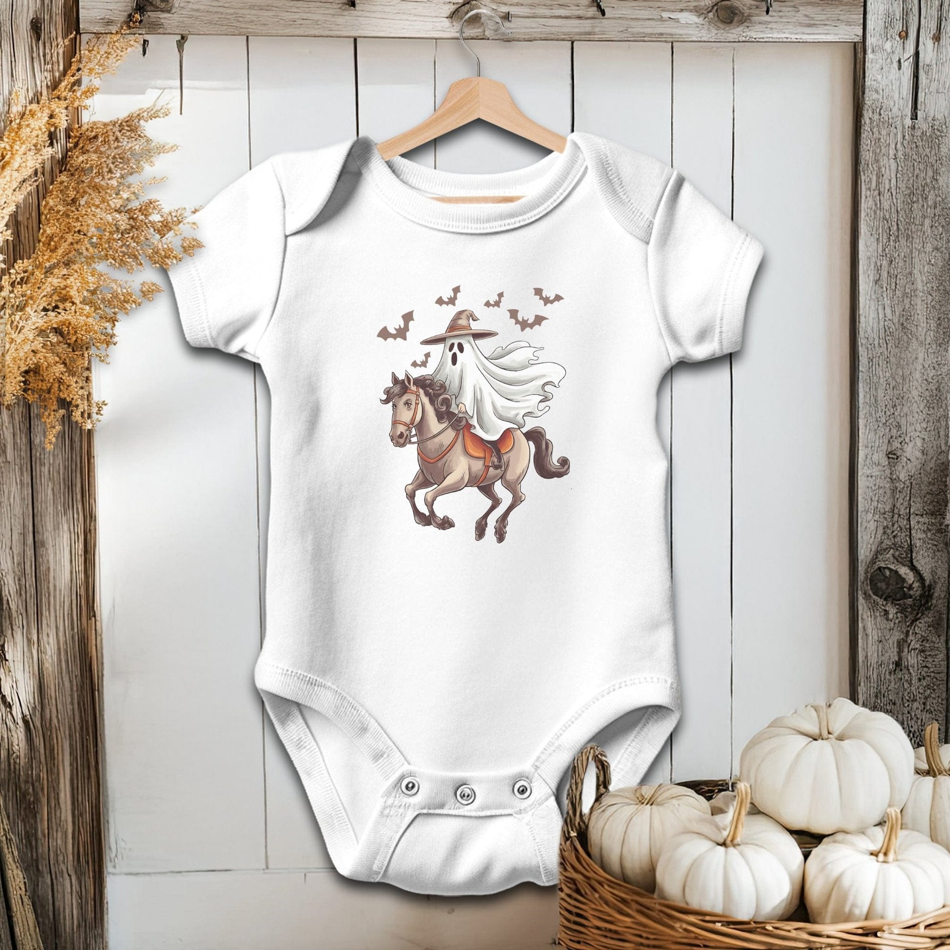 Ghost Riding Horse Halloween - Baby Shirt