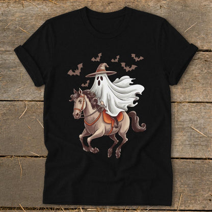 Ghost Riding Horse Halloween Softstyle Tee