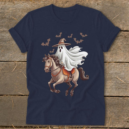 Ghost Riding Horse Halloween Softstyle Tee