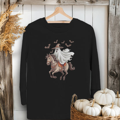 Ghost Riding Horse Halloween Youth Shirt