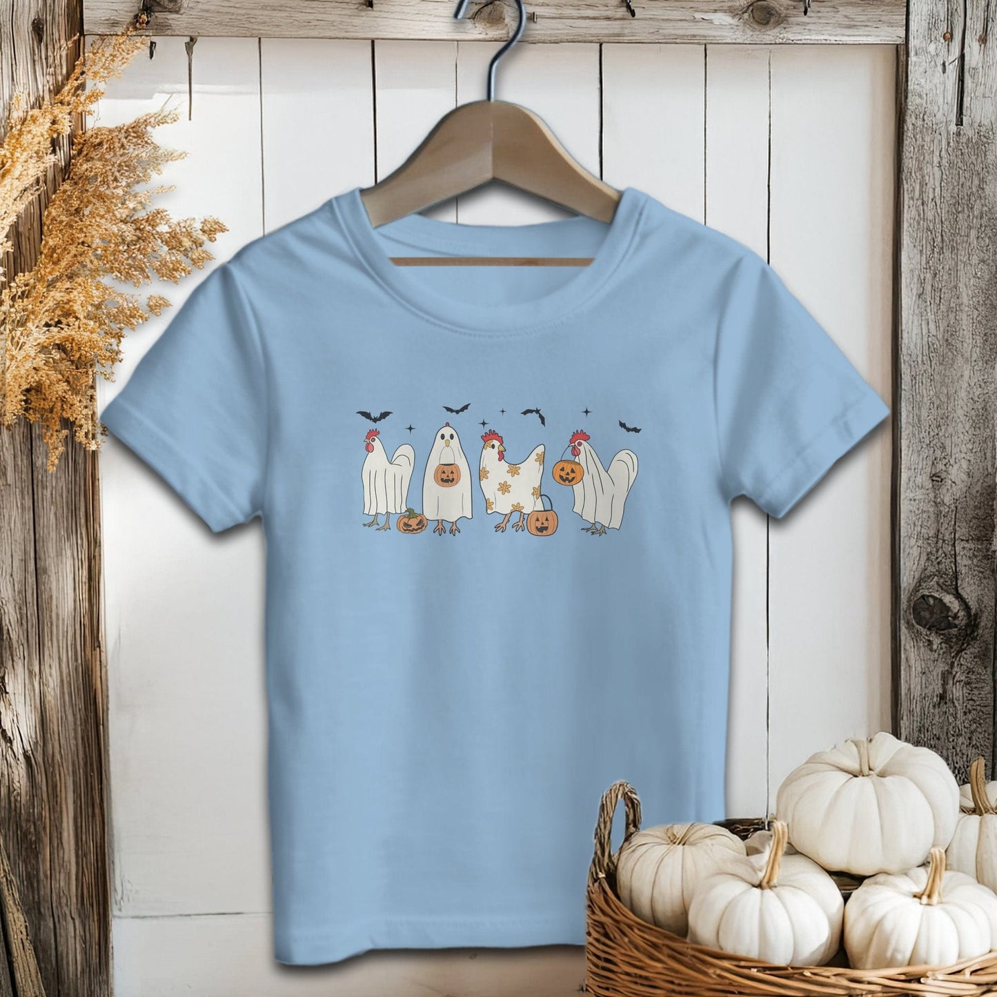 Ghostly Chickens Halloween - Baby Shirt