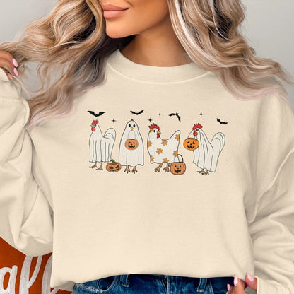 Ghostly Chickens Halloween Shirt