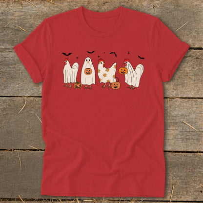Ghostly Chickens Halloween Softstyle Tee