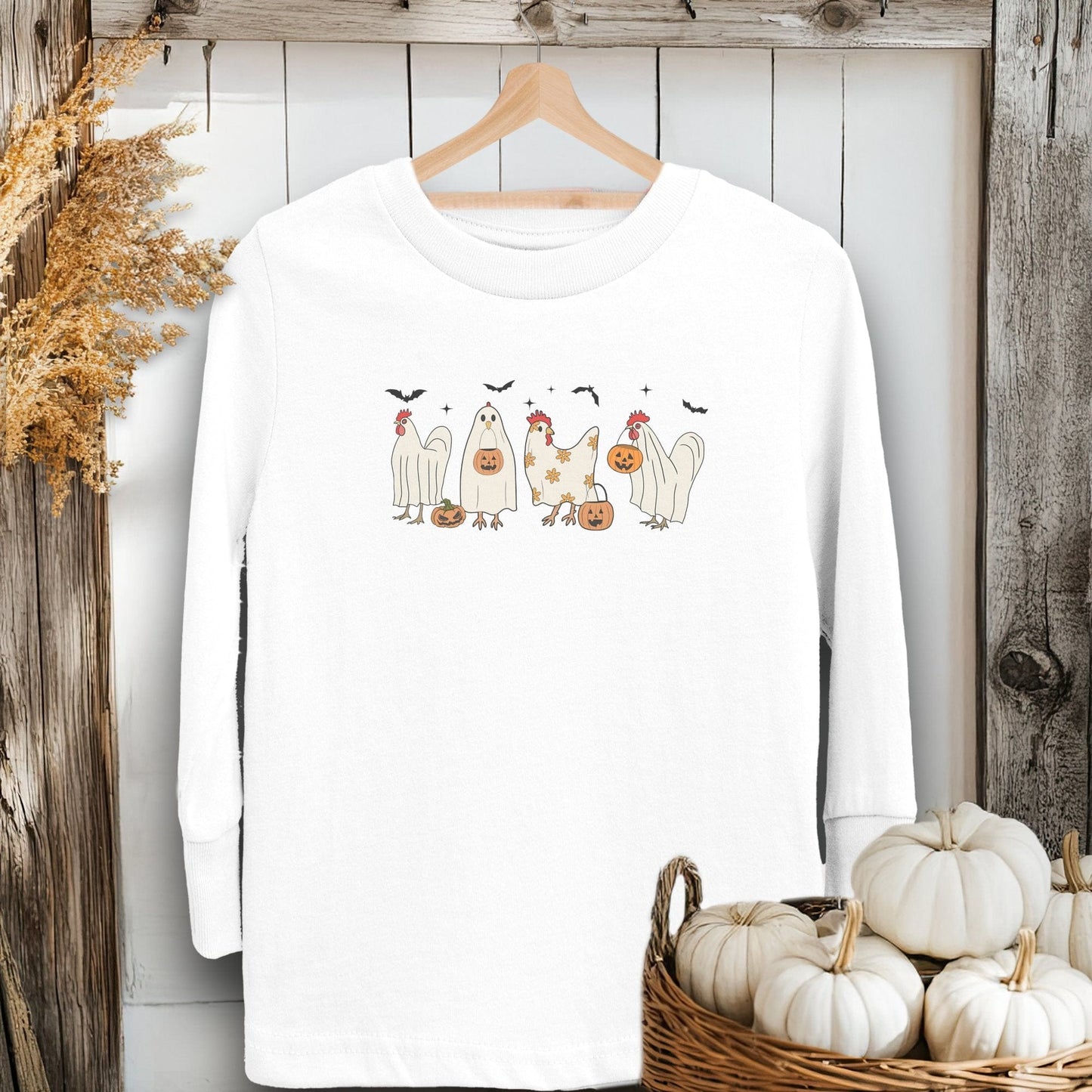 Ghostly Chickens Halloween Youth Shirt