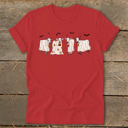 Ghostly Cows Halloween Softstyle Tee