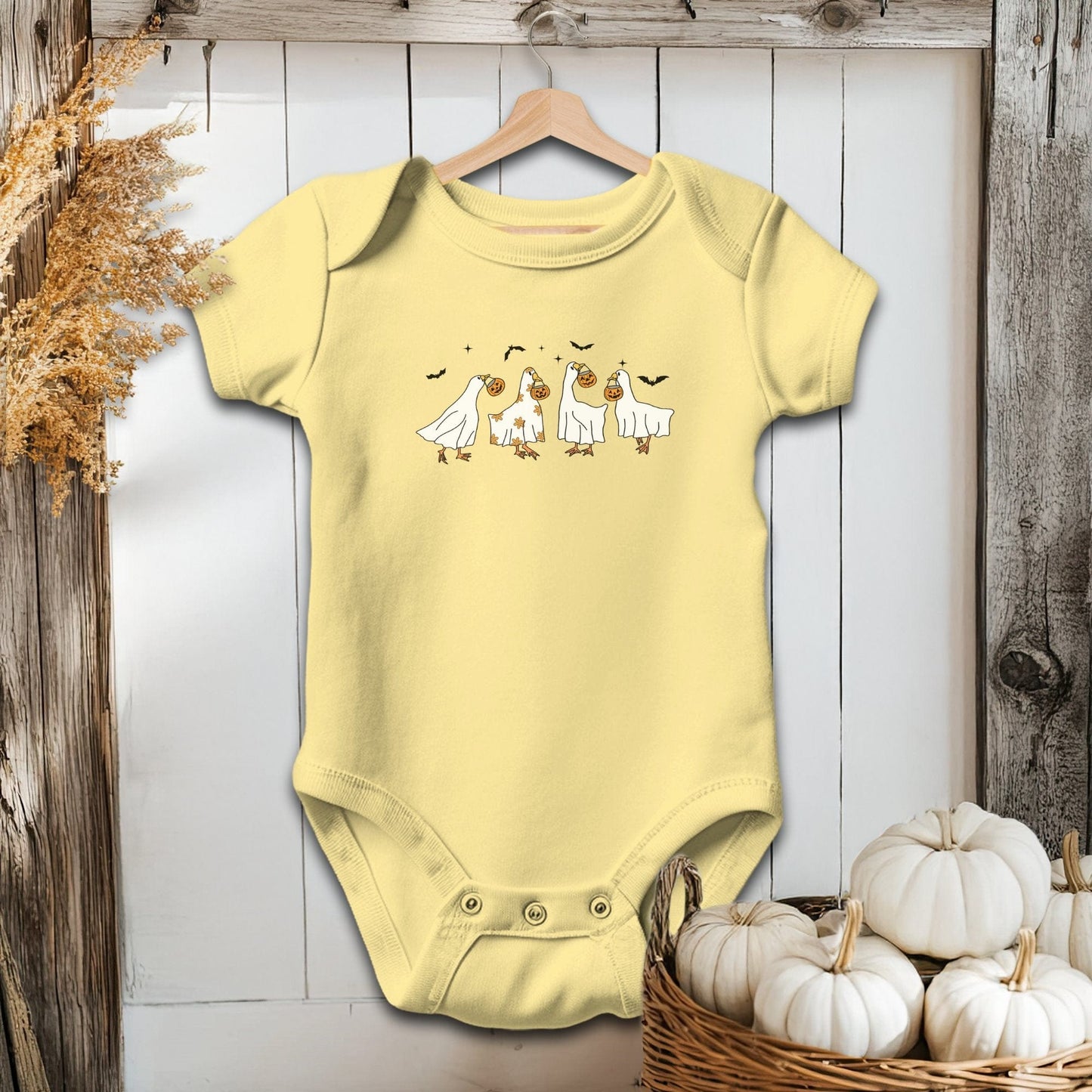 Ghostly Geese Halloween - Baby Shirt