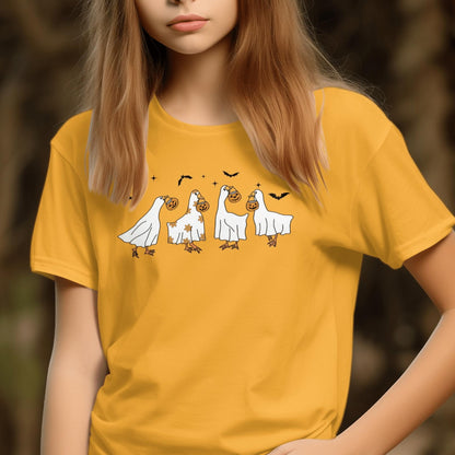 Ghostly Geese Halloween Youth Shirt