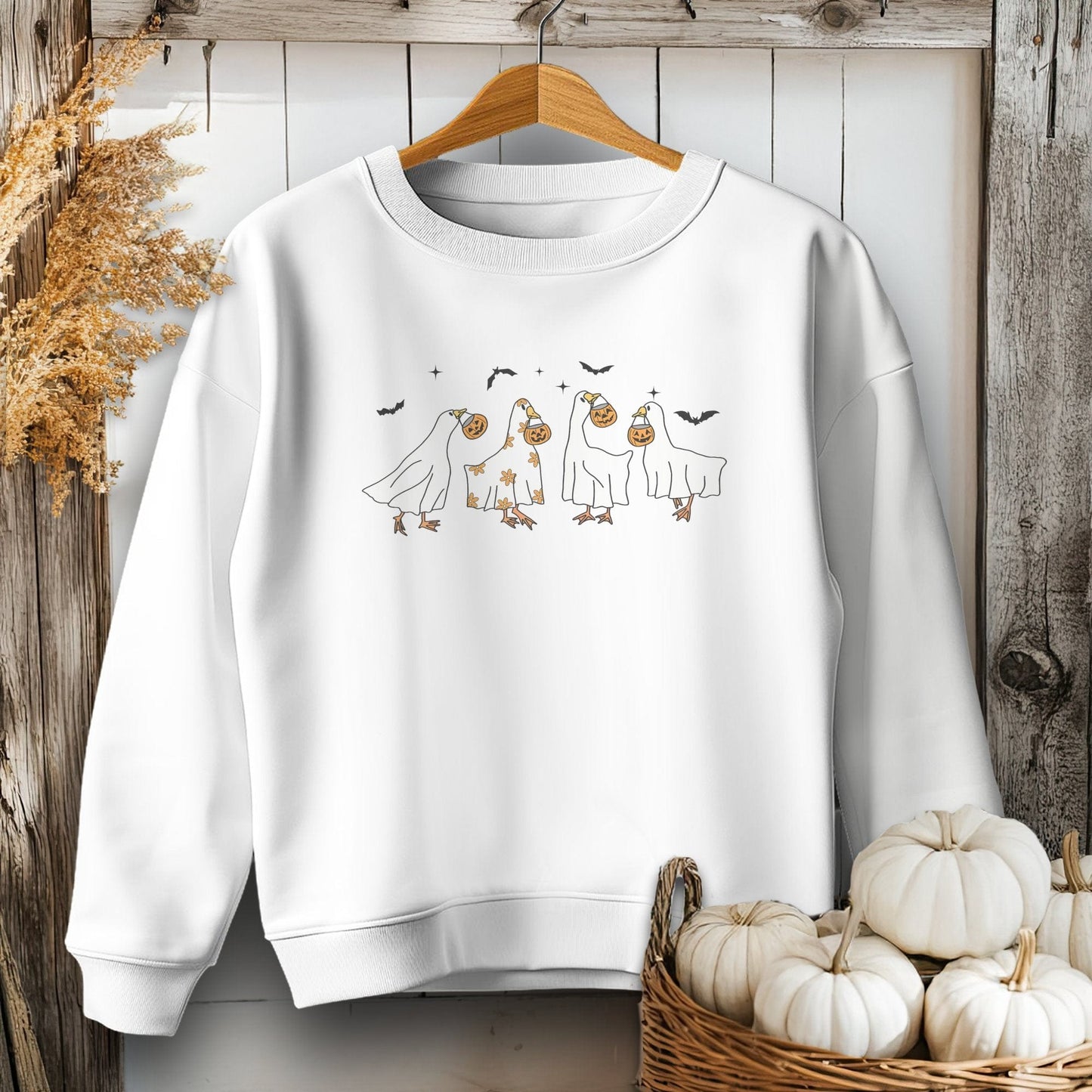 Ghostly Geese Halloween Youth Shirt
