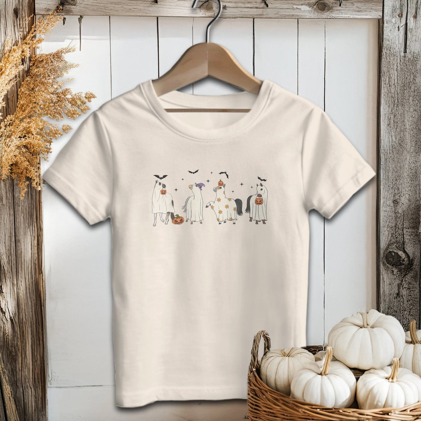 Ghostly Horses Halloween Youth Shirt