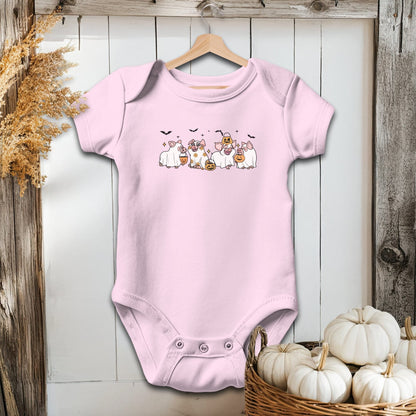 Ghostly Pigs Halloween - Baby Shirt