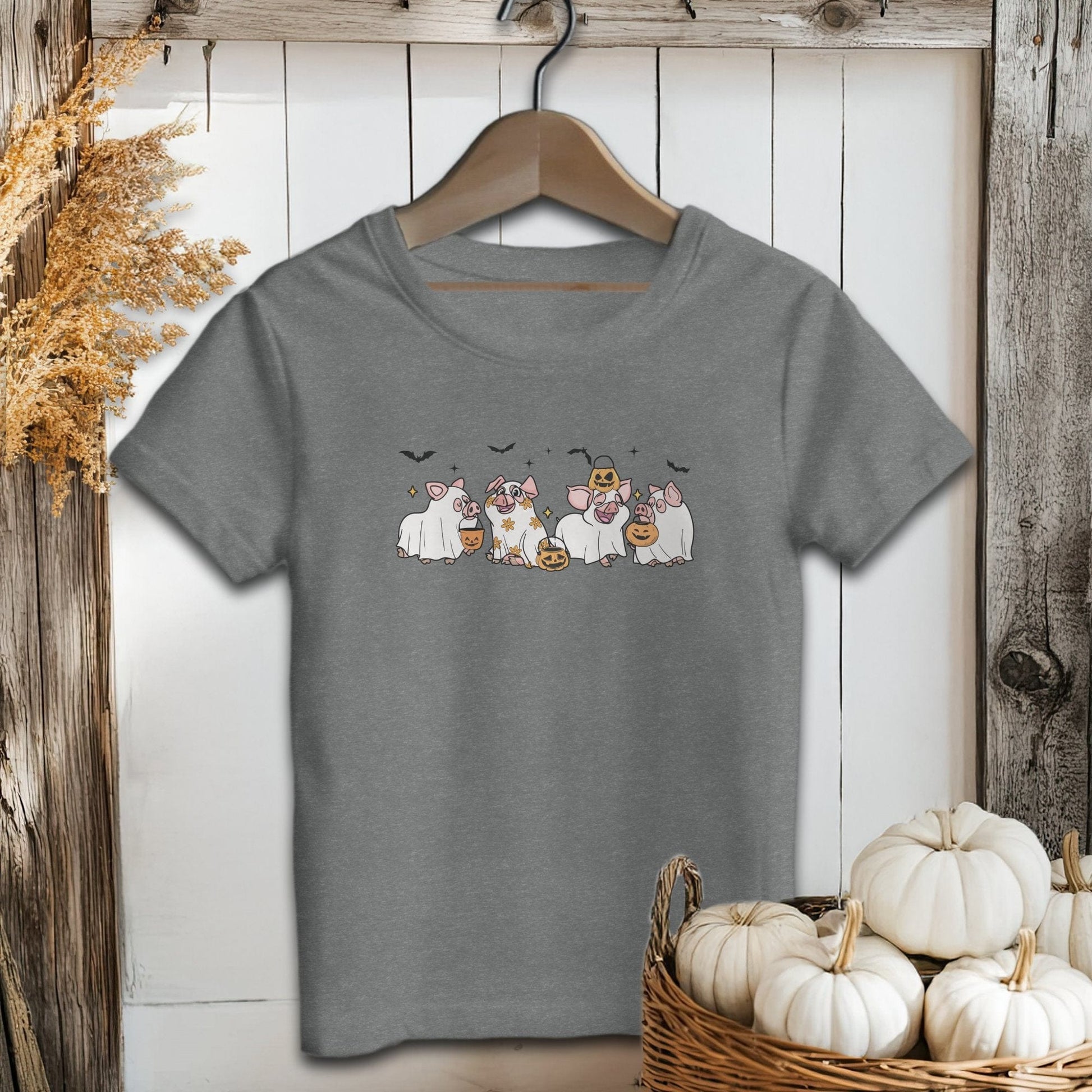 Ghostly Pigs Halloween Youth Shirt