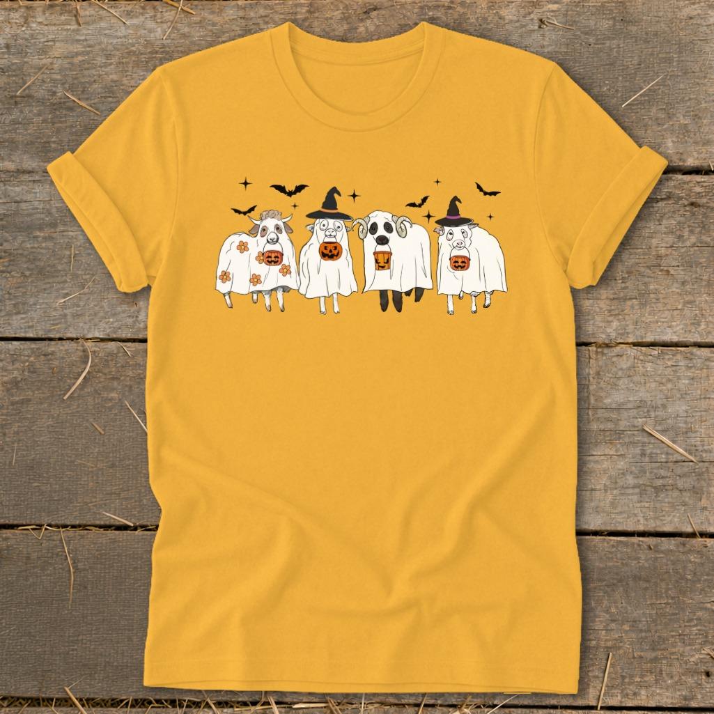 Ghostly Sheep Halloween Softstyle Tee