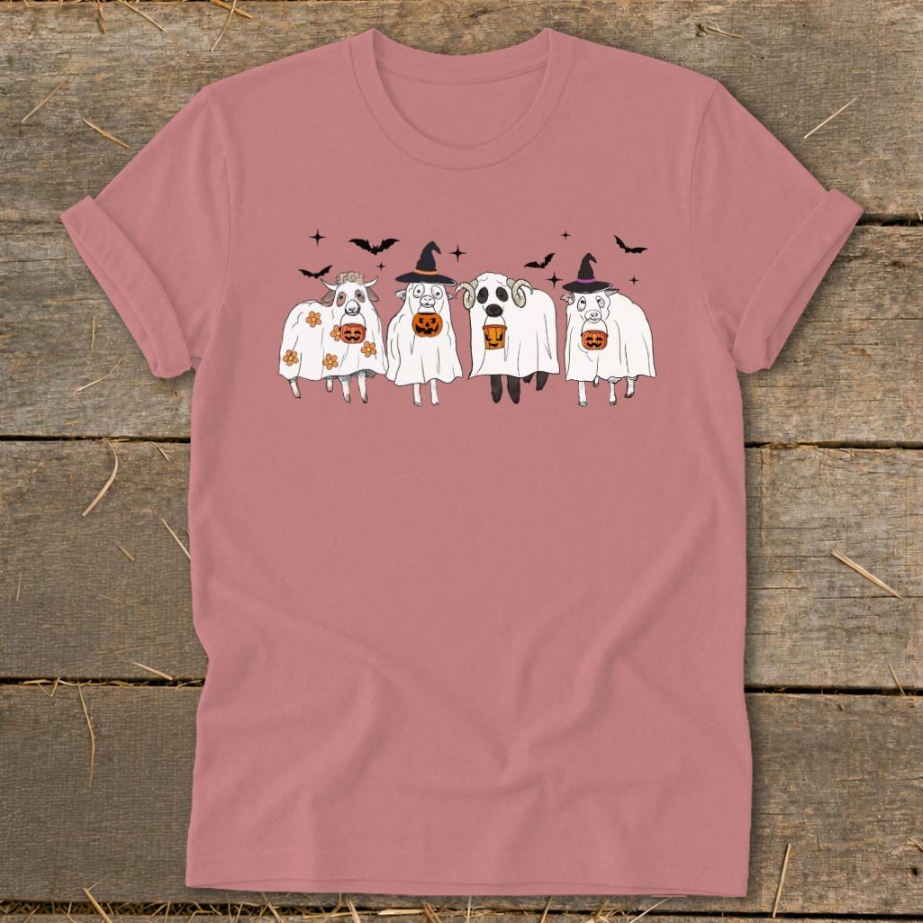 Ghostly Sheep Halloween Softstyle Tee