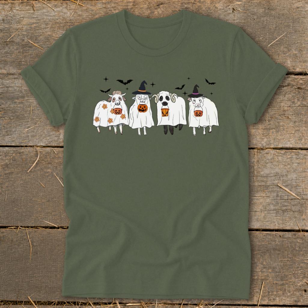 Ghostly Sheep Halloween Softstyle Tee