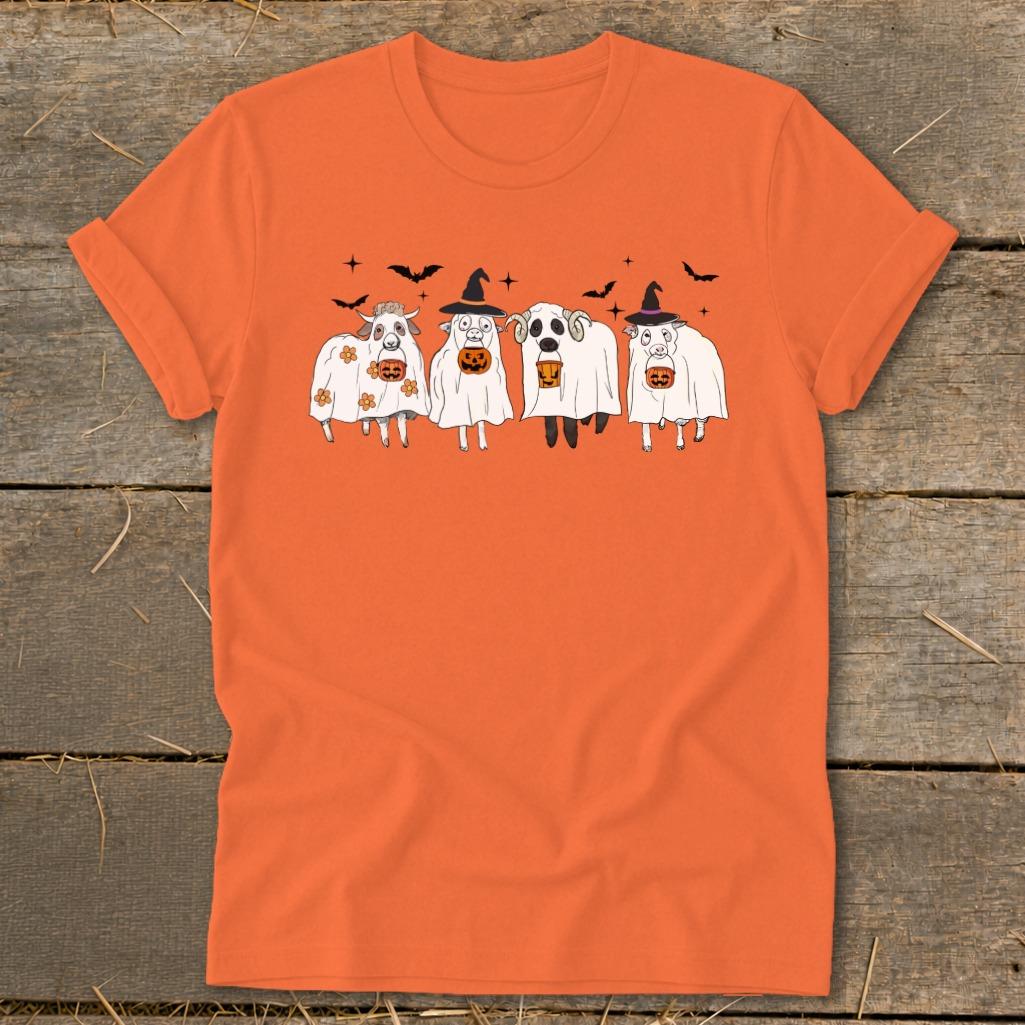 Ghostly Sheep Halloween Softstyle Tee