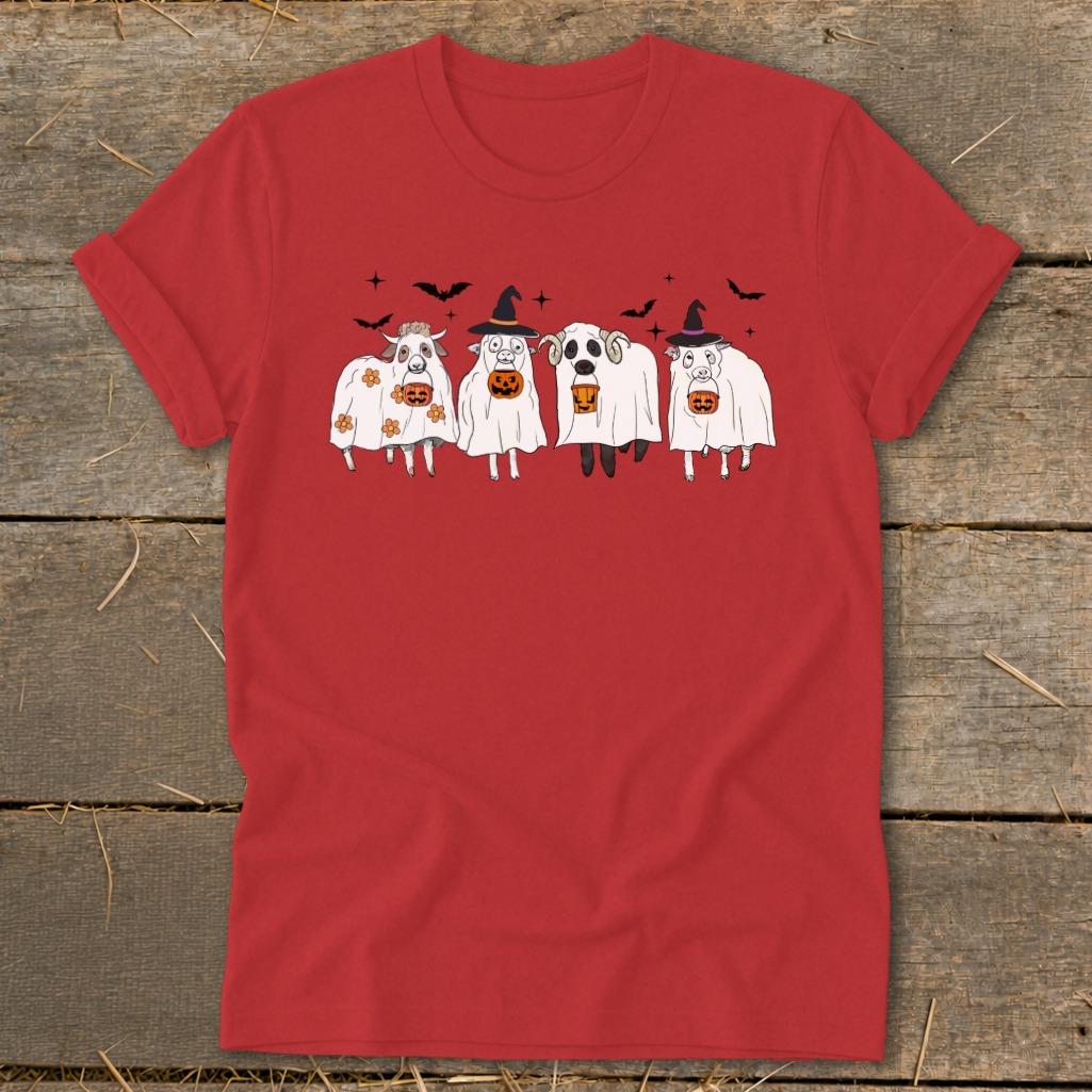Ghostly Sheep Halloween Softstyle Tee