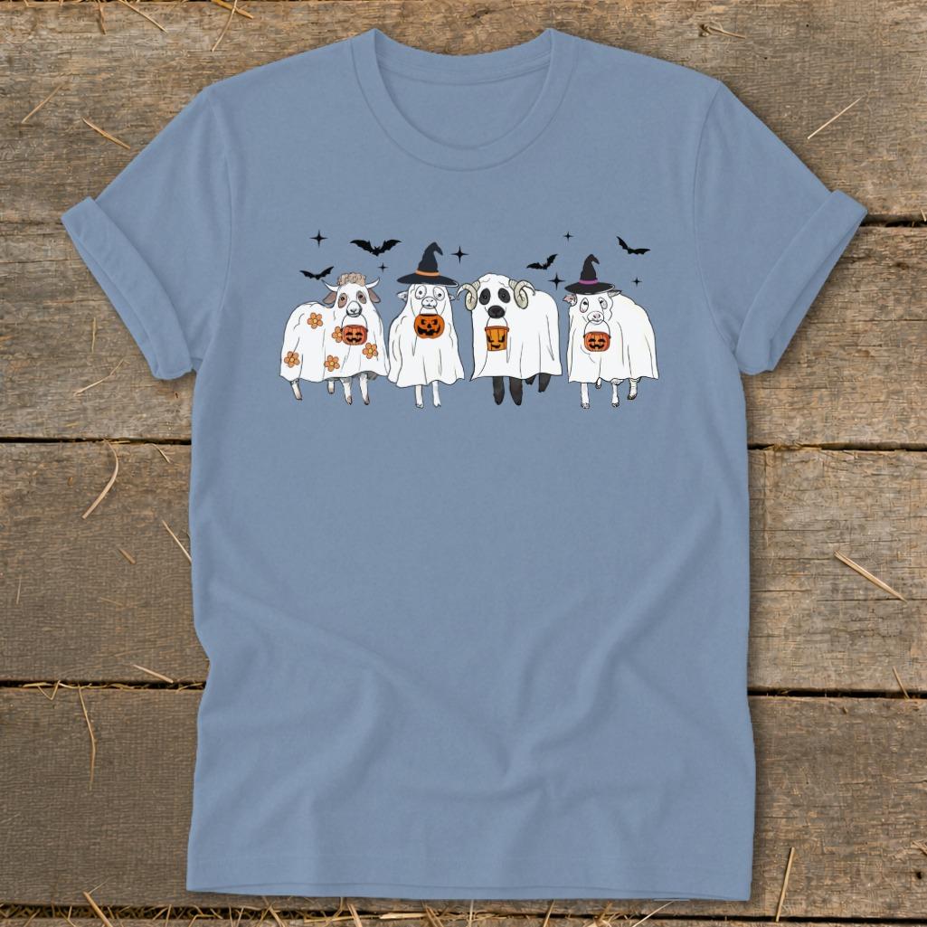 Ghostly Sheep Halloween Softstyle Tee