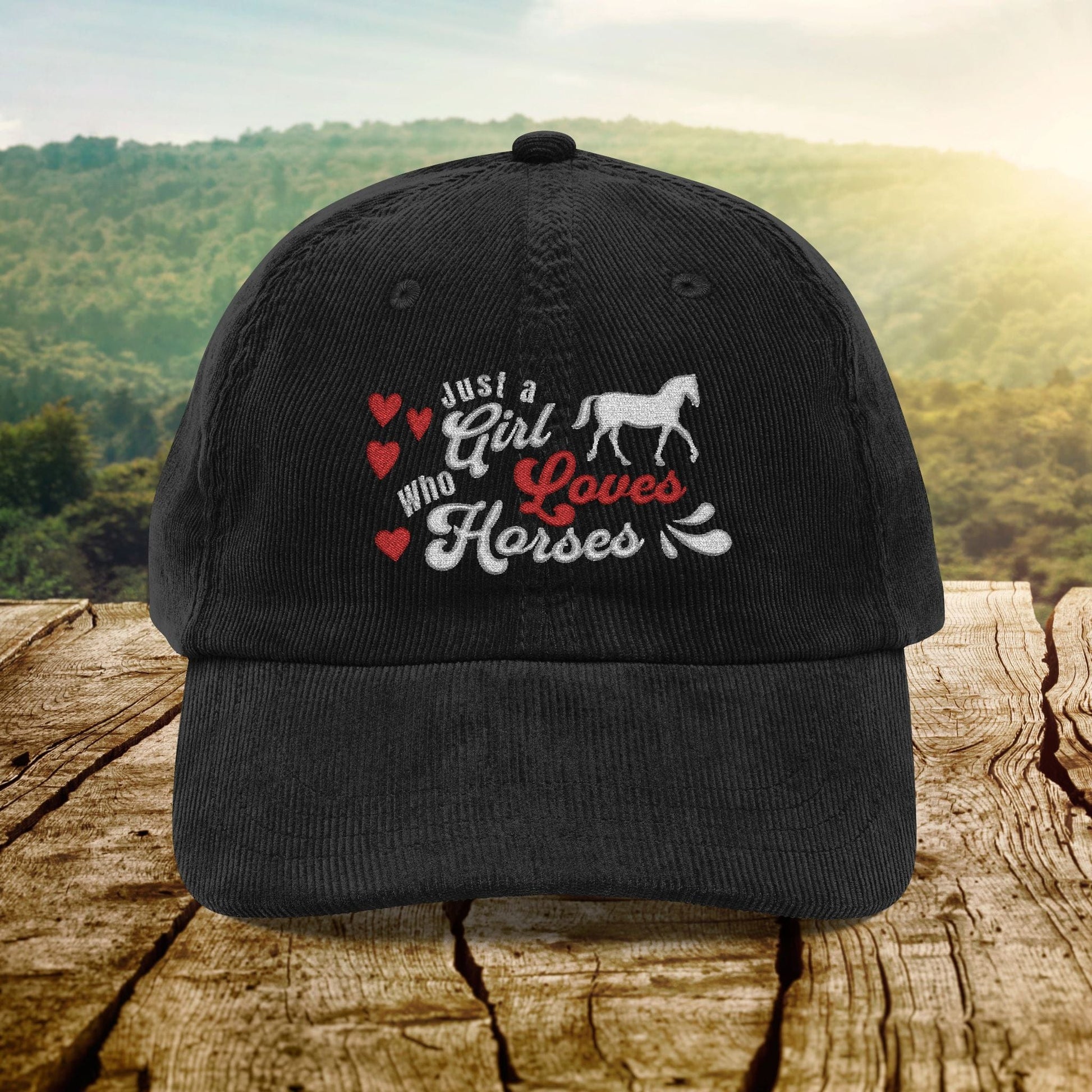 Girl Who Loves Horses - Corduroy Cap