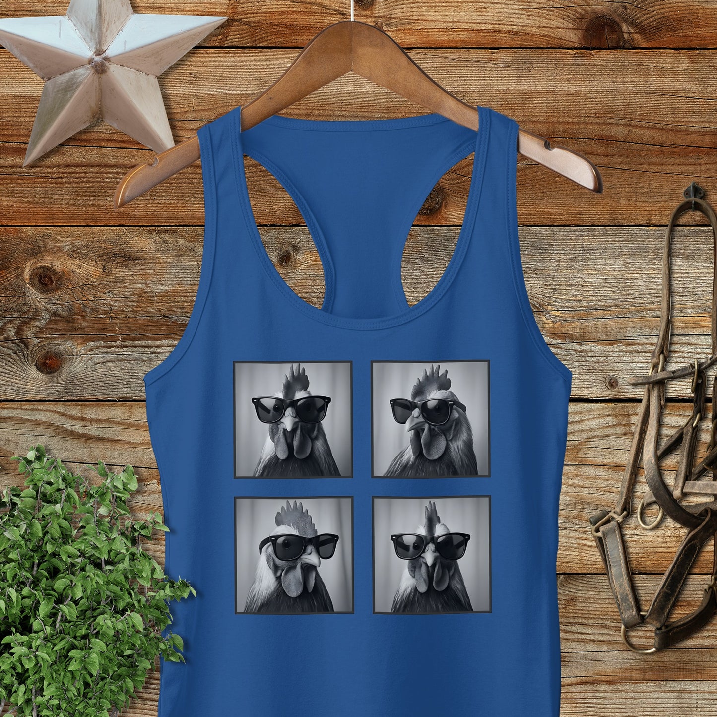 Glam Chicken Racerback Tank