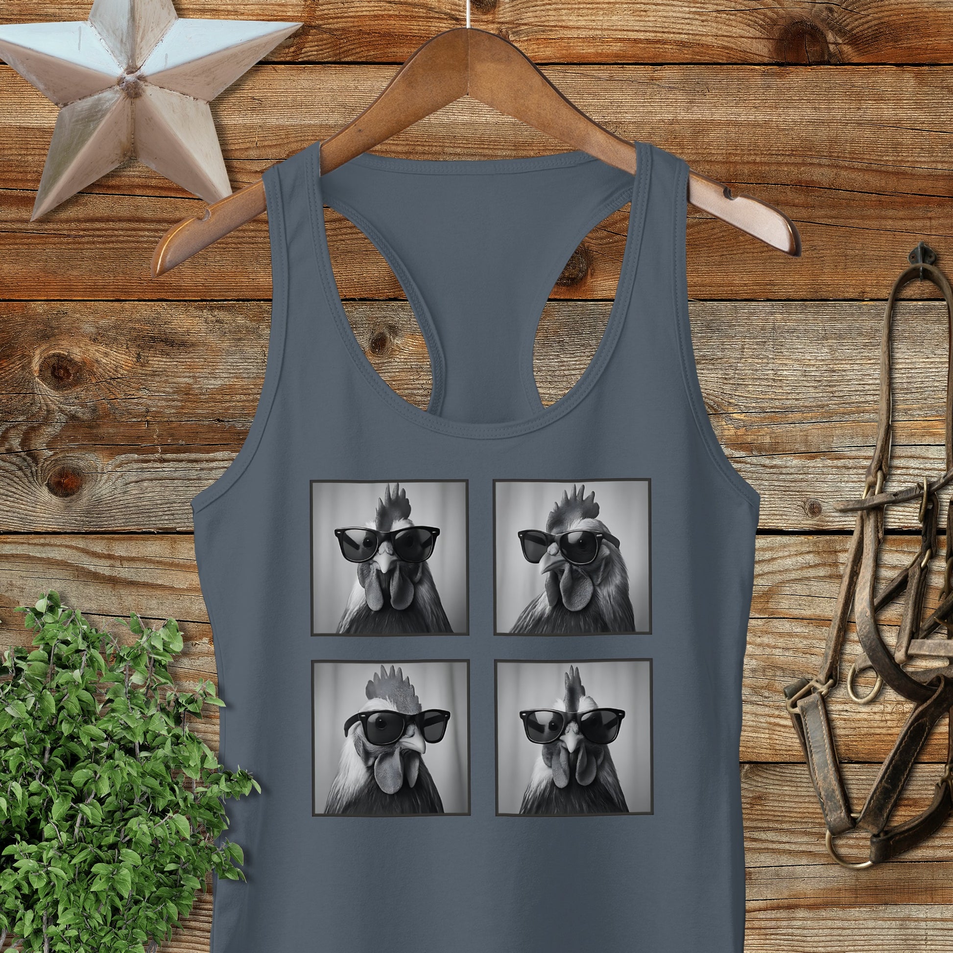 Glam Chicken Racerback Tank