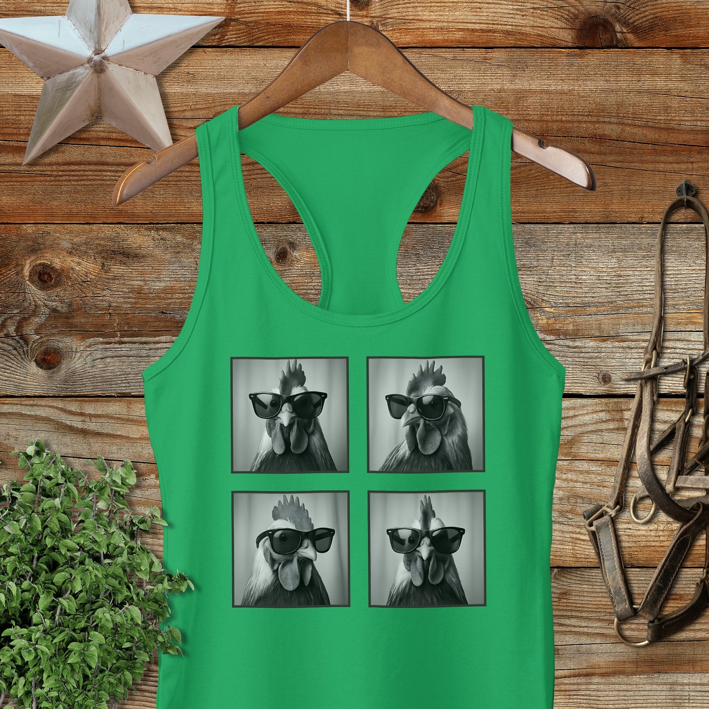Glam Chicken Racerback Tank