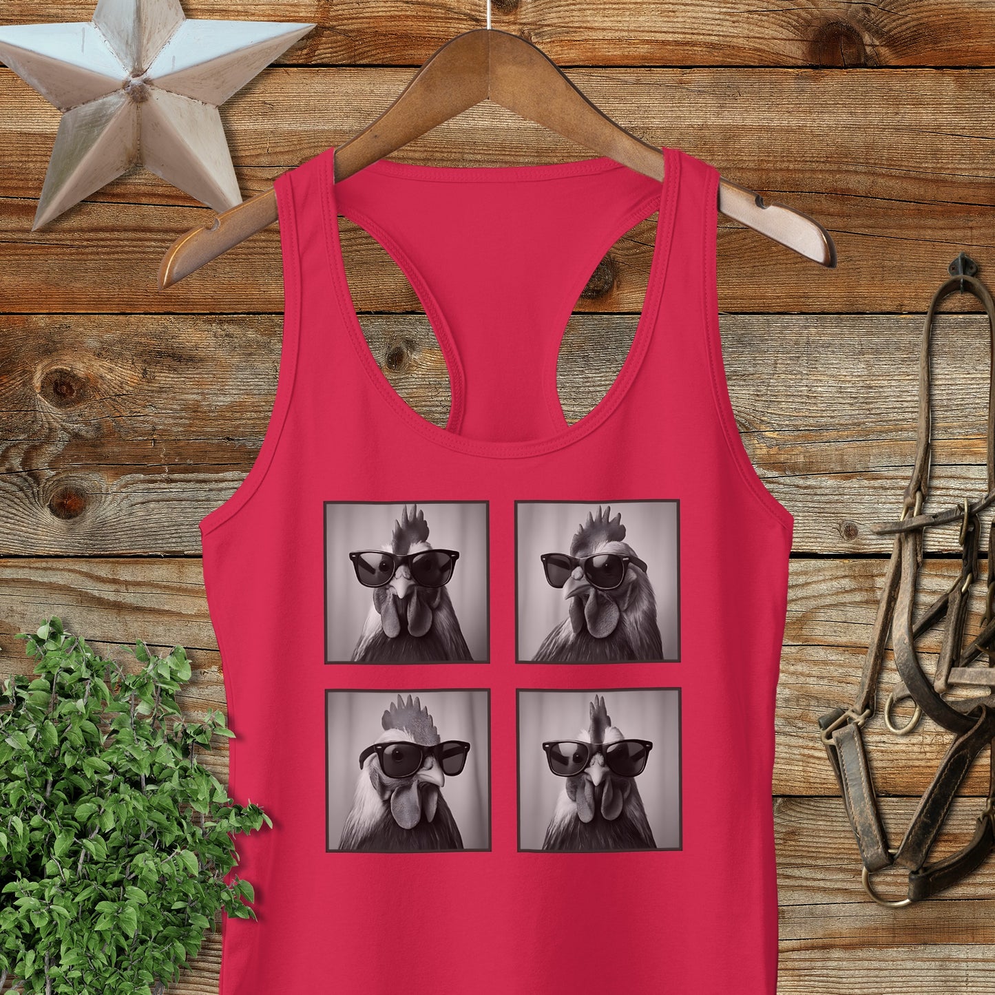 Glam Chicken Racerback Tank