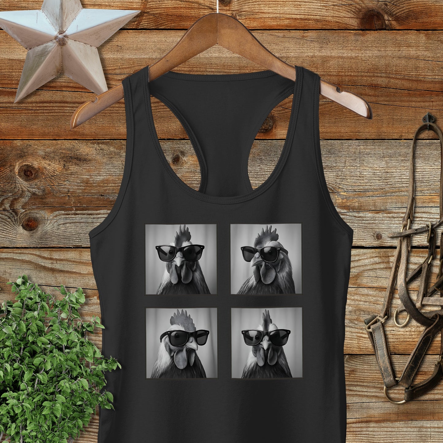 Glam Chicken Racerback Tank