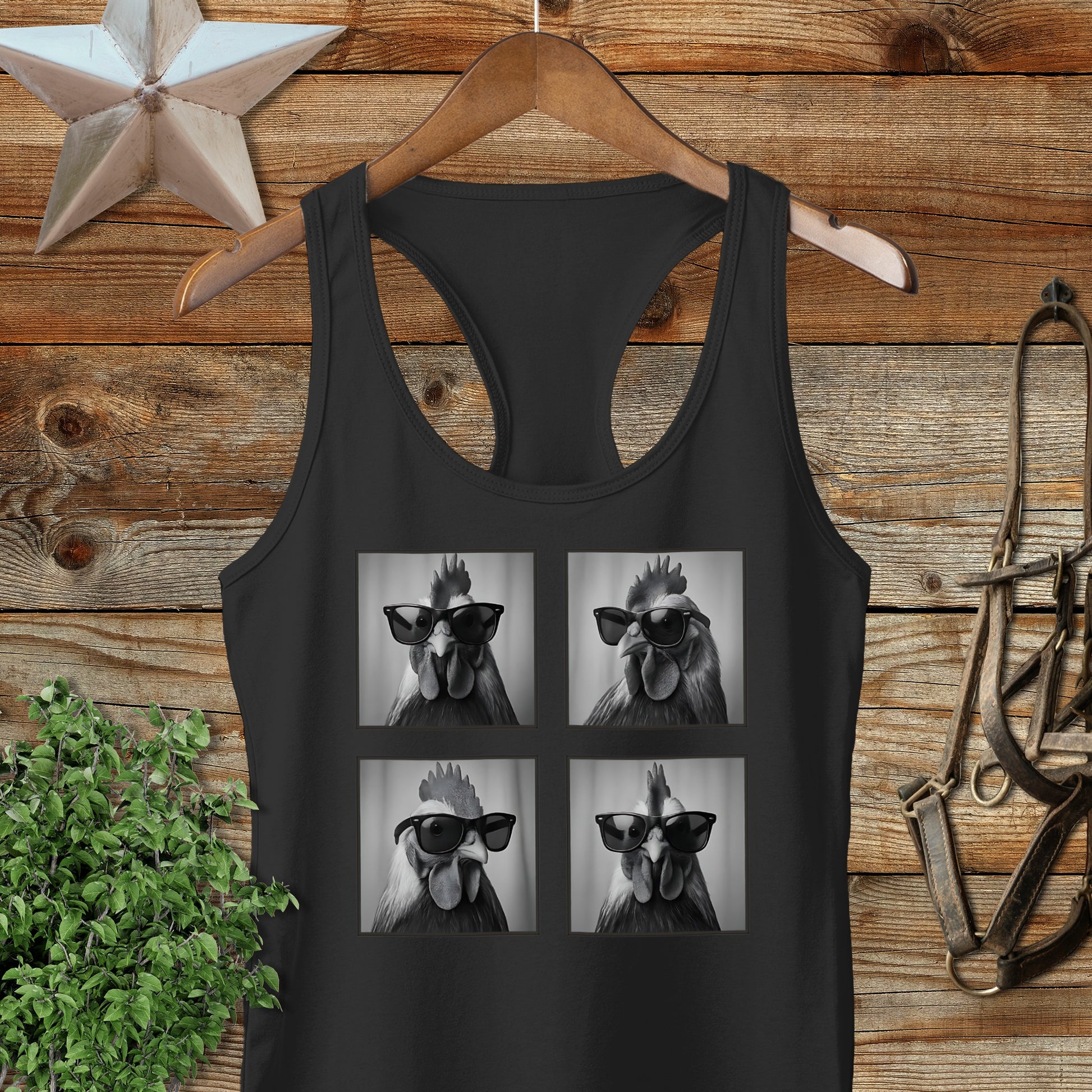 Glam Chicken Racerback Tank