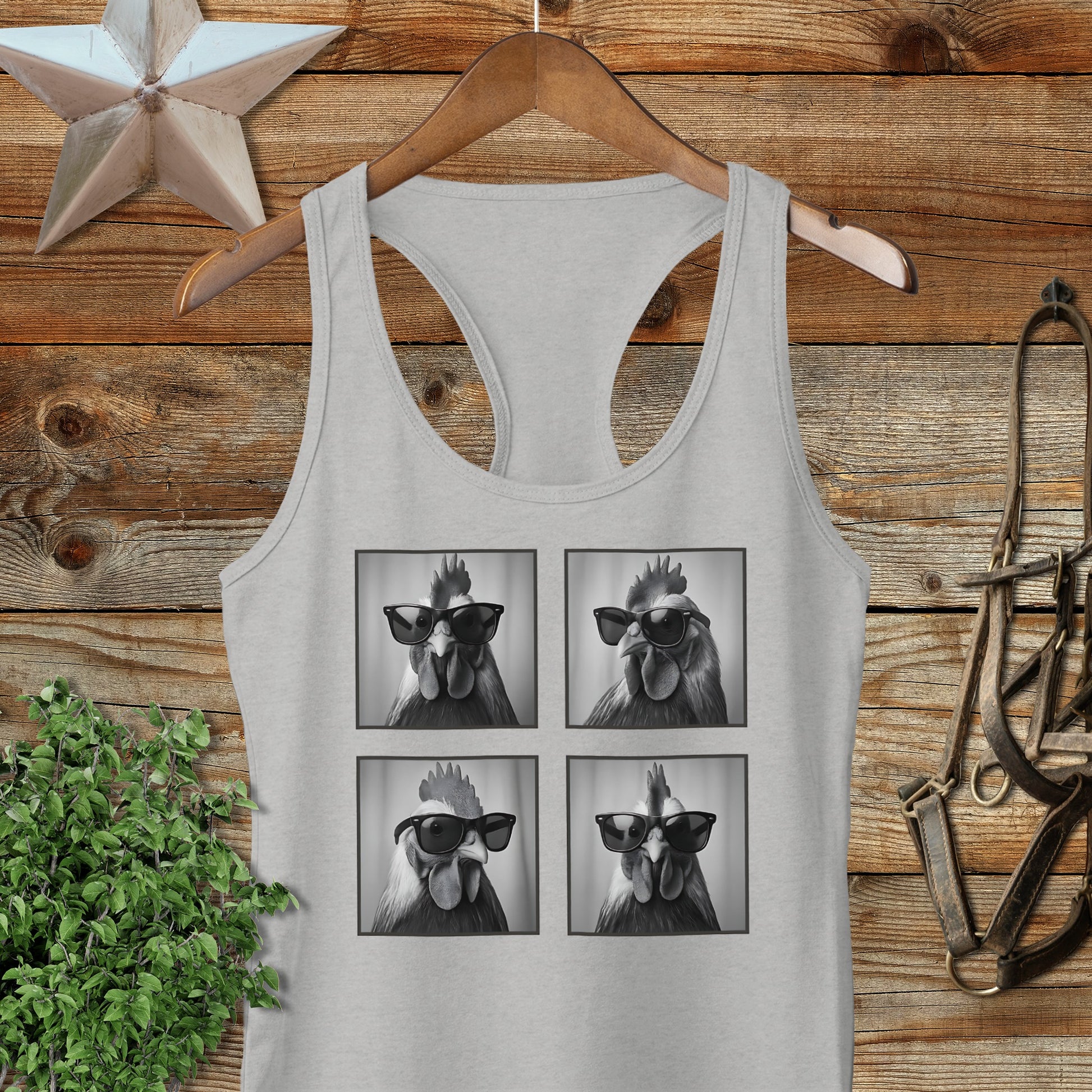 Glam Chicken Racerback Tank