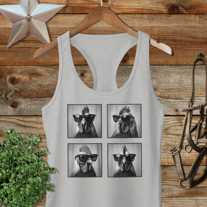 Glam Chicken Racerback Tank