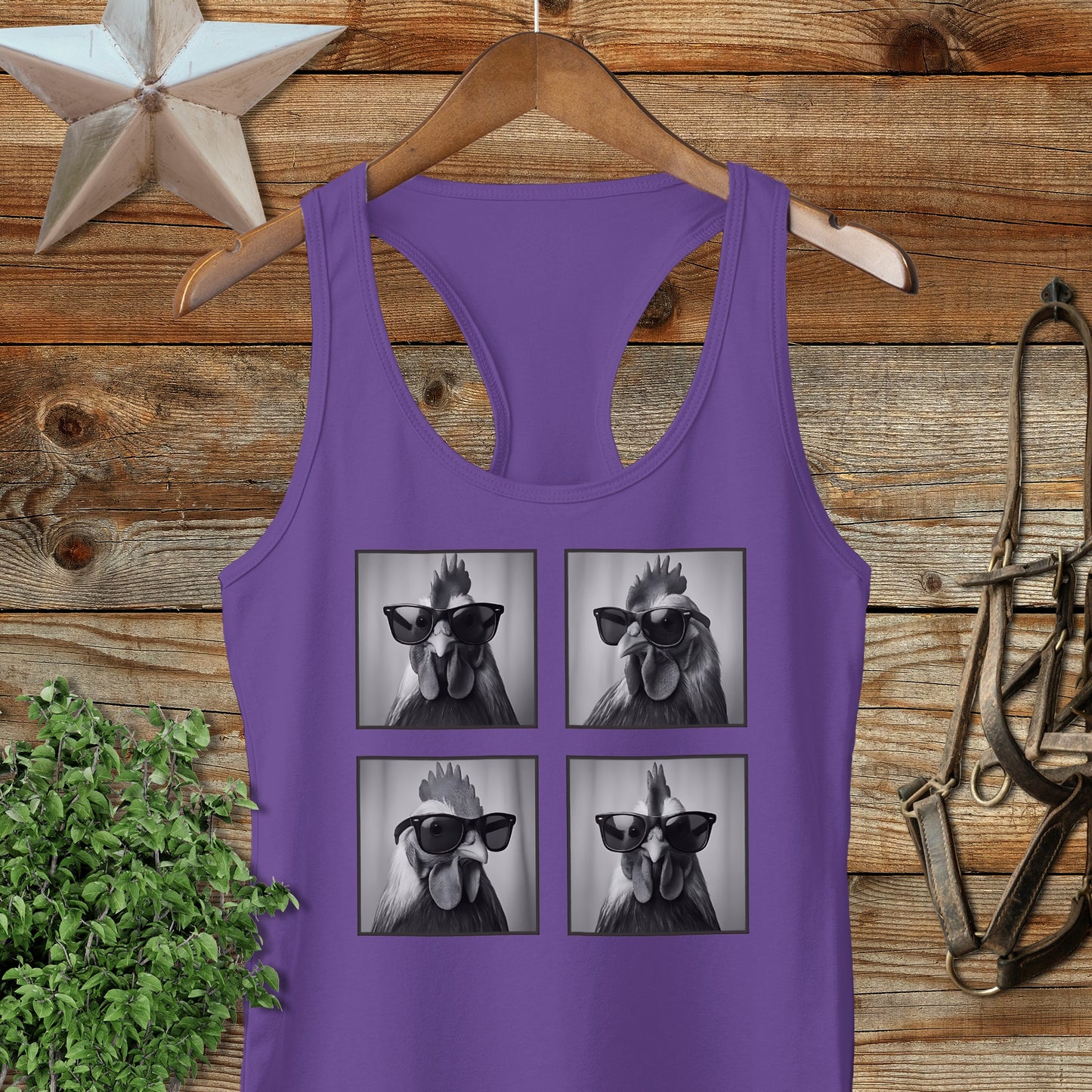 Glam Chicken Racerback Tank
