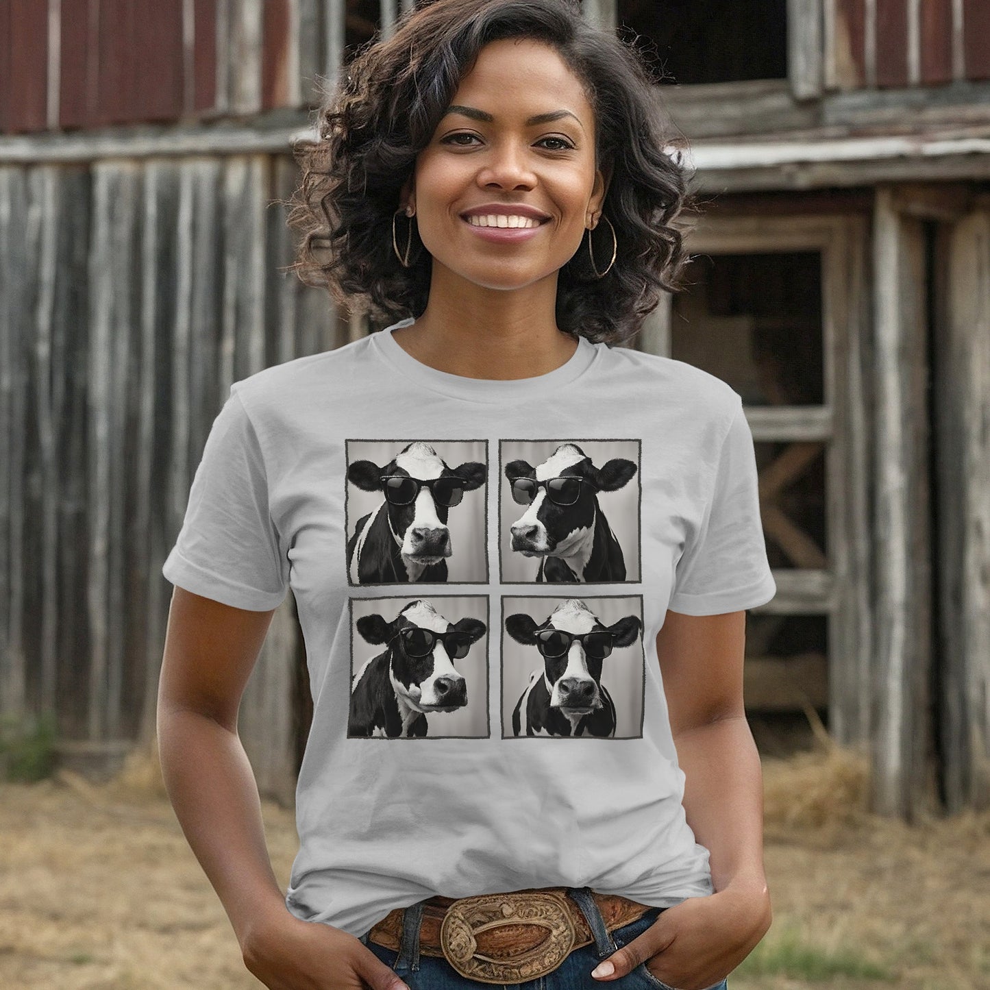 Glam Cow Softstyle Tee