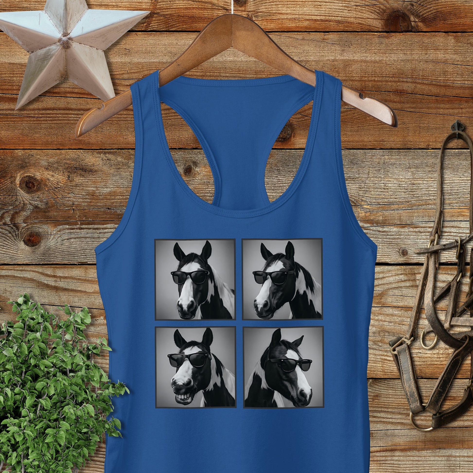Glam Horse Racerback Tank