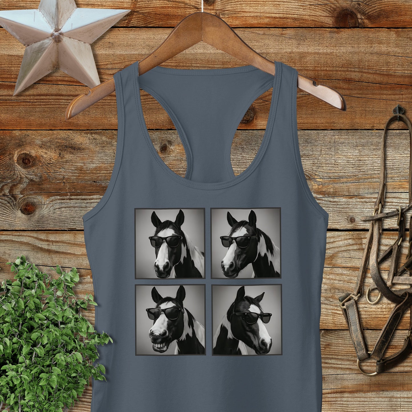 Glam Horse Racerback Tank