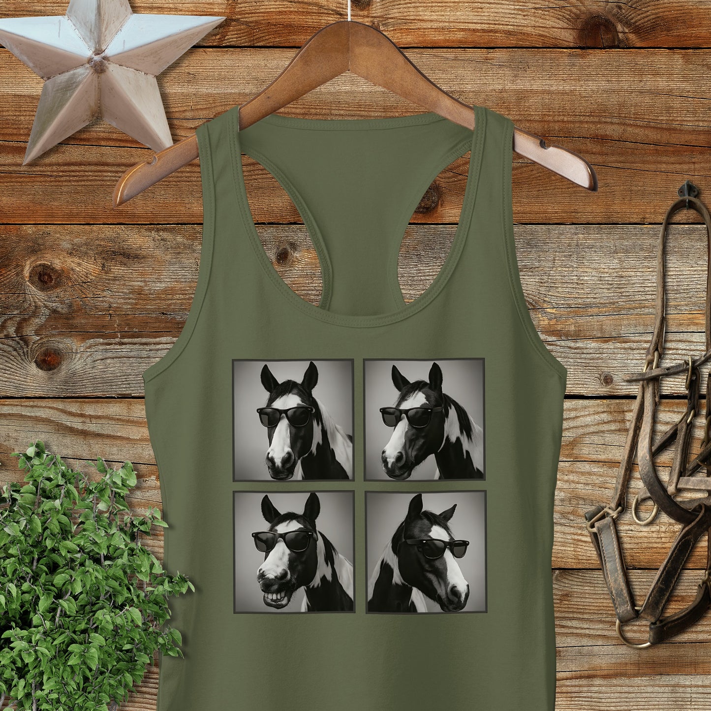 Glam Horse Racerback Tank